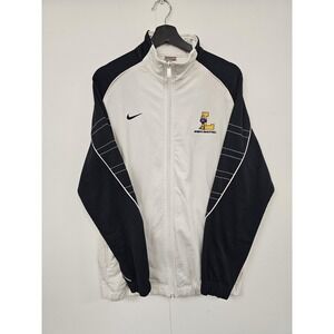 L Womens Basketball‎ Jacket Womens Medium White Black Nike Full Zip Warm Up